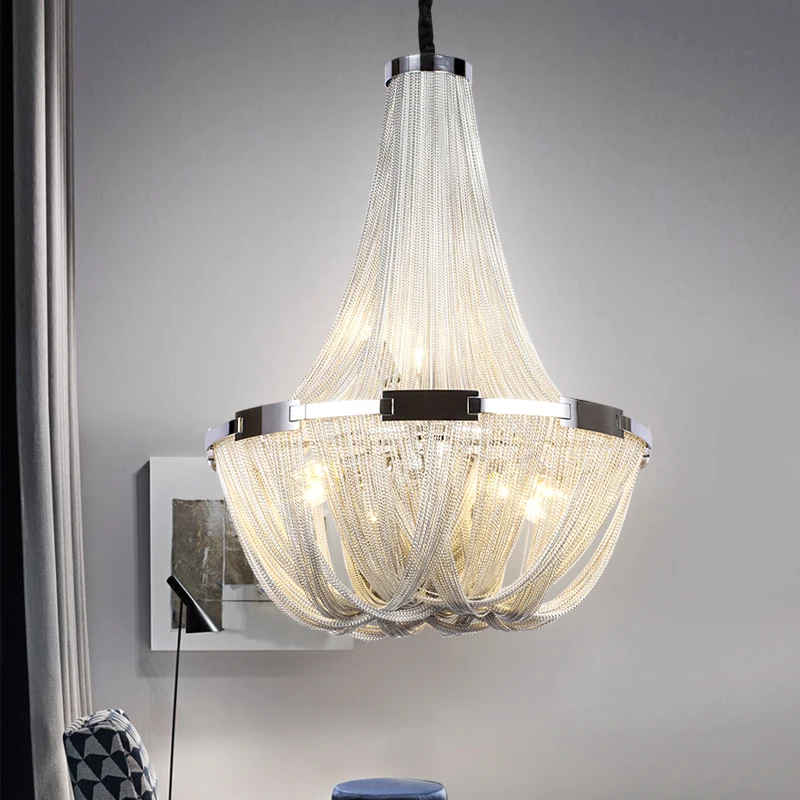 

Современные светодиодные люстры с цепочкой, роскошный хрустальный подвесной светильник для гостиной, лобби, комнатное освещение, креативн...