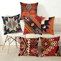 bohemian patterns cushions case multicolors abstract ethnic geometry print decorative pillows case living room sofa pillow