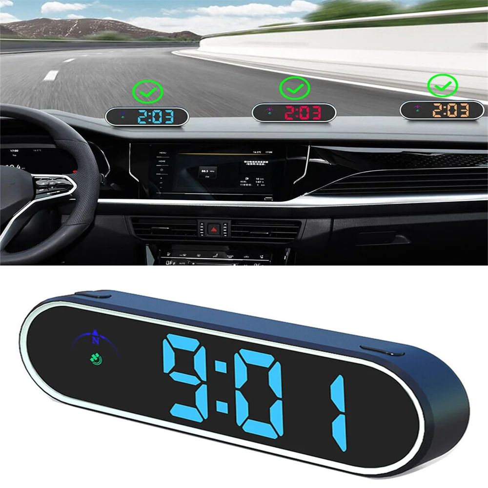 Автомобильный цифровой спидометр с GPS-дисплеем яркий дисплей часы и компас