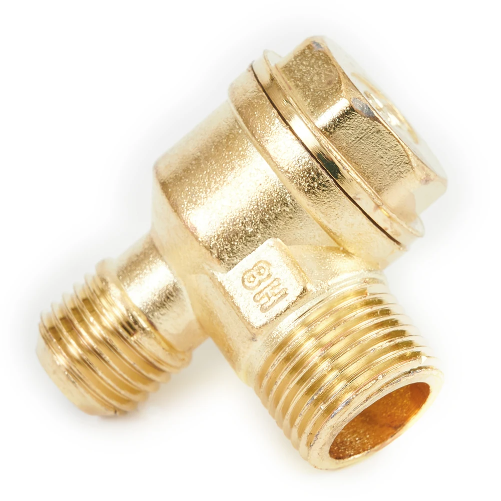 

Tool Check Valve Zinc Alloy 3 Port Check Valve Connector Durable For Air Compressor Practical Thread Brand New