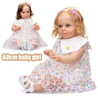 60cm handmade high quality reborn toddler maggie detailed lifelike painting rooted long curly hair collectible art doll
