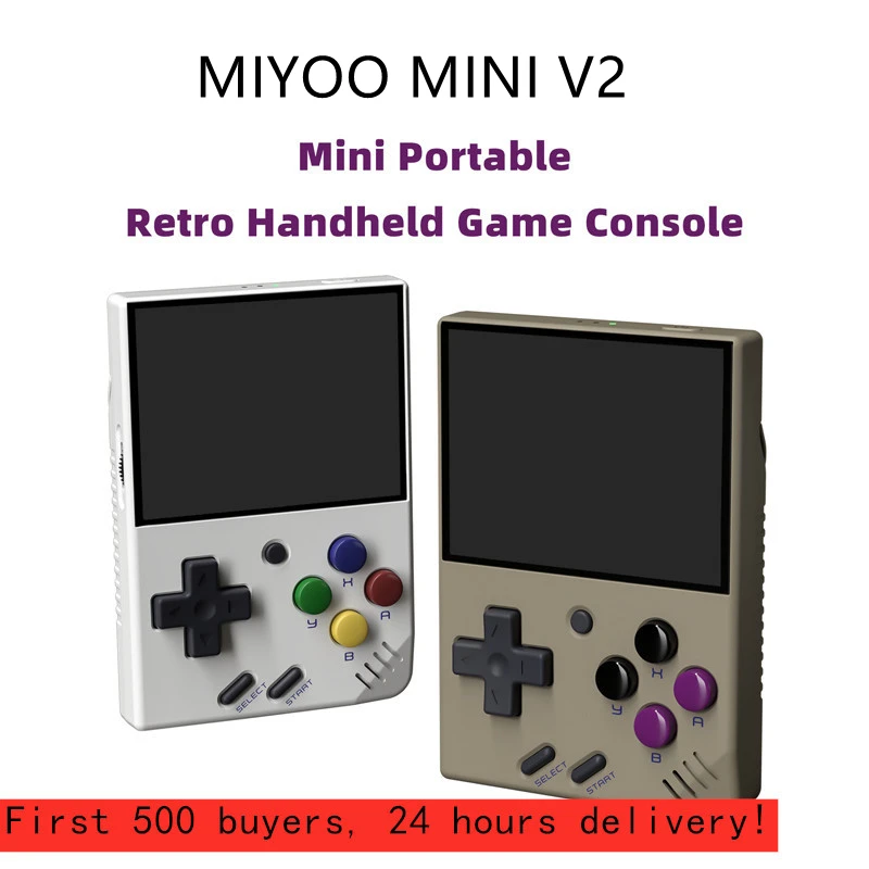 

MIYOO MINI V2 Portable Retro Handheld Game Console 2.8Inch IPS HDScreen Video Game Consoles Linux System Classic Gaming Emulator
