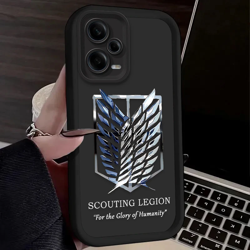 Крутой чехол с логотипом Attack On Titan для Xiaomi Redmi Note 13 14 12 11 Pro Plus 5G 14S 12S 11S 10S 10 9 Redmi 14C 13C 12C 12 4G Cover (art.: 3920d2de0d013) - 3920d2de0d013