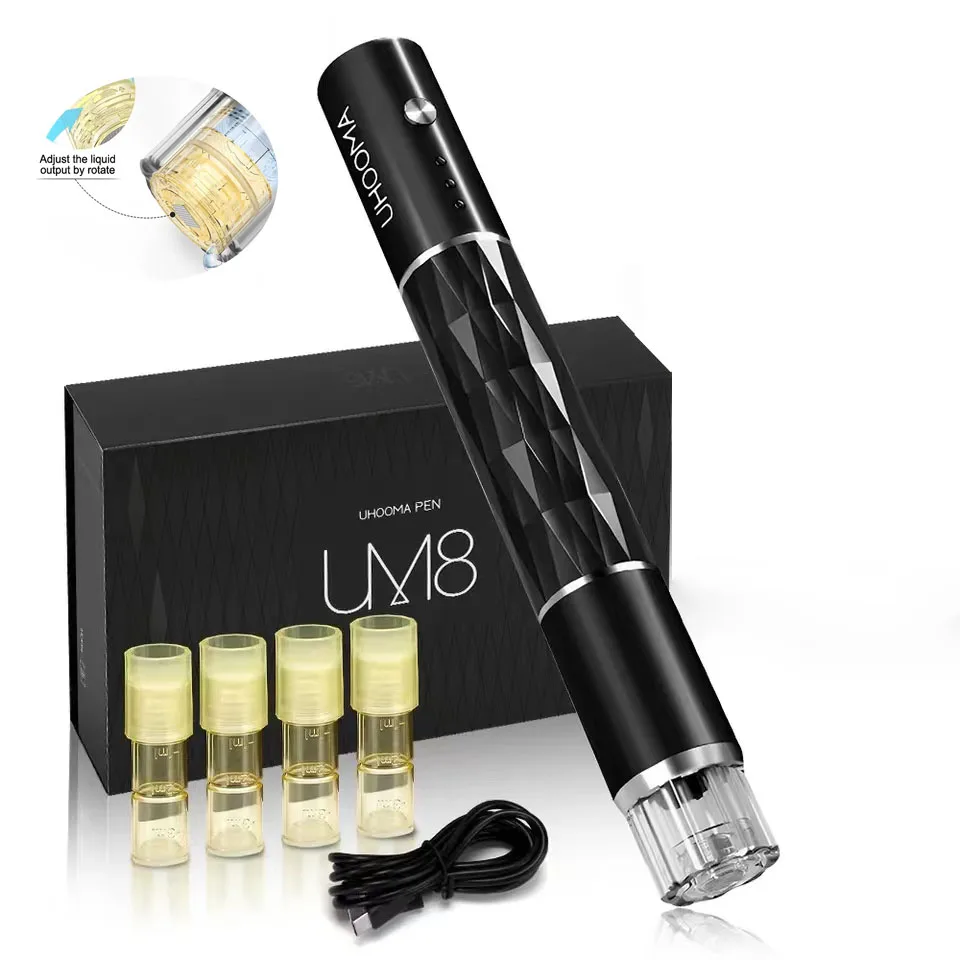 

Um8 Auto Hydra Mesotherapy Pen Serum Applicator With Nh3 No Leaking Cartridge For Anti Acne Scar Lift Tighten Skin