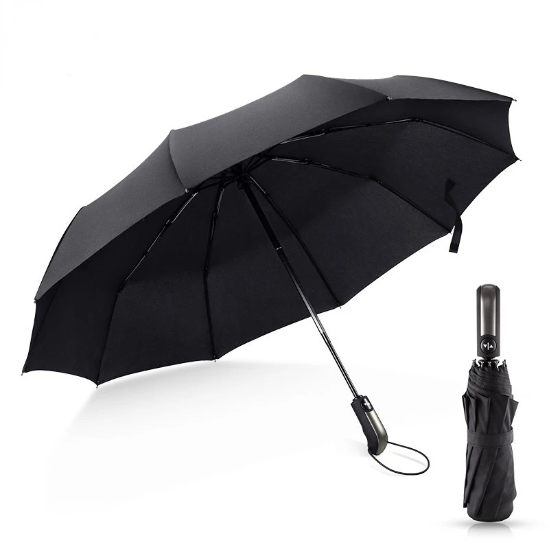 

Xiaomi Wind Resistant Folding Automatic Umbrella Rain Women Big Windproof Umbrellas Rain For Outdoor Black Coating 10 Ribs 2022