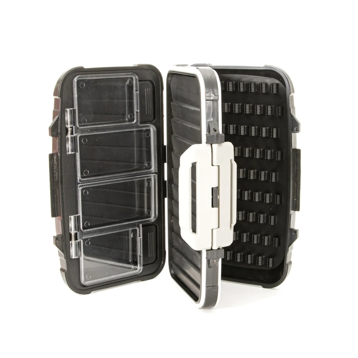 

Multifunctional Double-Opening Four-Sided Shockproof Sealed Waterproof Fishing Gear Box Multifunctional Fly Box,Orange