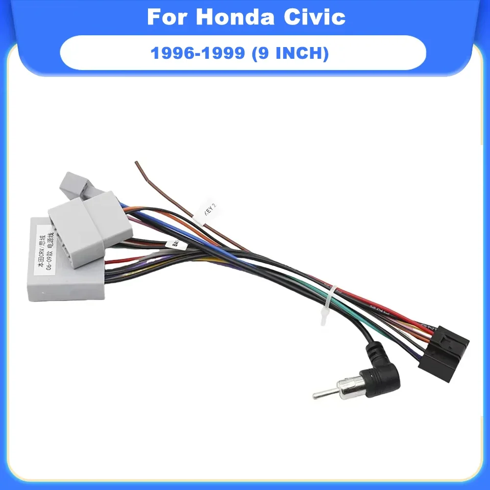 Фото 9-дюймовый автомобильный радиоприемник для Honda Civic 1996 1997 1998 1999 Auto Android MP5 Player Panel Frame 2Din Head Unit Stereo Dash Cover №5