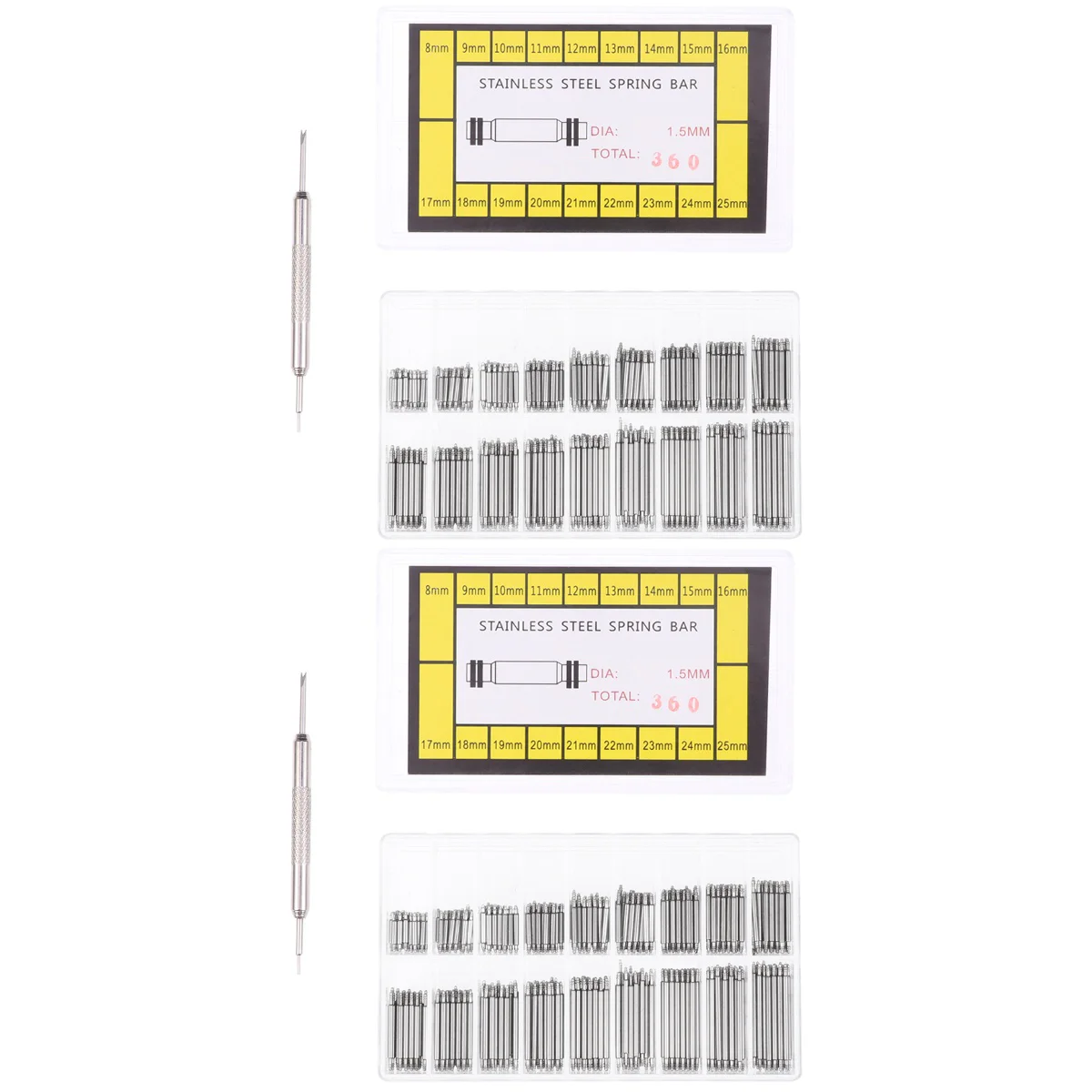 2x Watch Band Repair Parts Watch Band Repair Kit Watch Wristband Tool Kit Watch Band Remover Pin Watch Tool Spare Pin