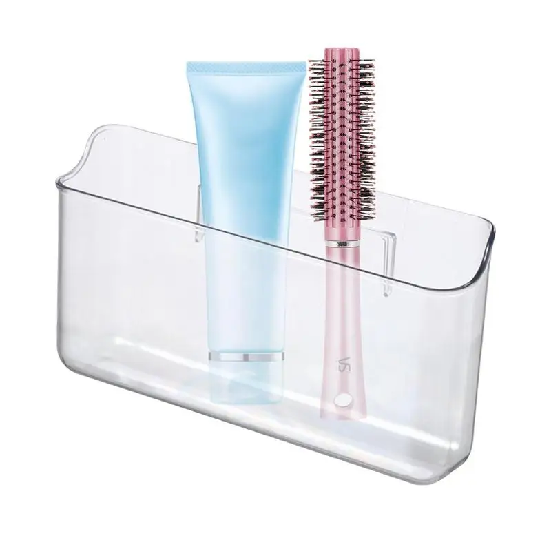 

Wall Mount Organizer Storage Box Self Adhesive Bathroom Decor Basket Shelves Without Drilling For Bathroom Pantry Kitchen Laundr