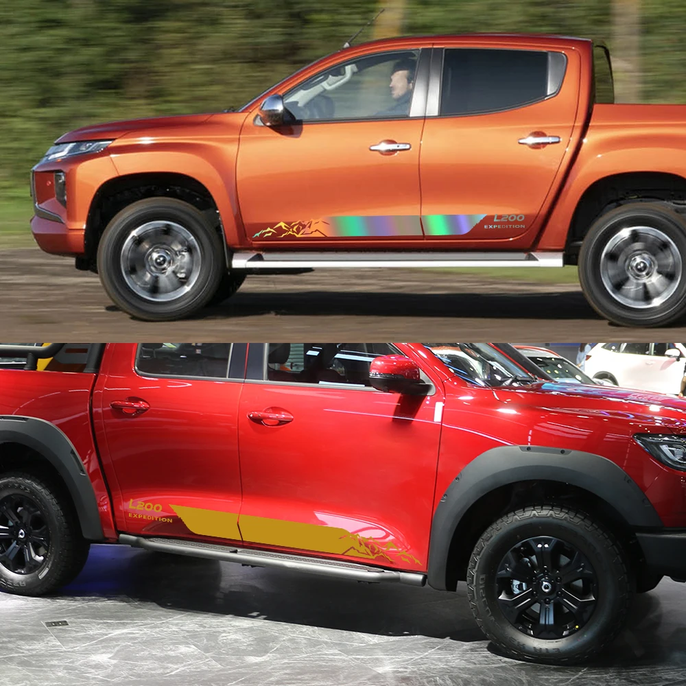 Mitsubishi Triton L200 Варвар Пикап Боковые Наклейки На Кузов Матовые Виниловые Из ПВХ Для