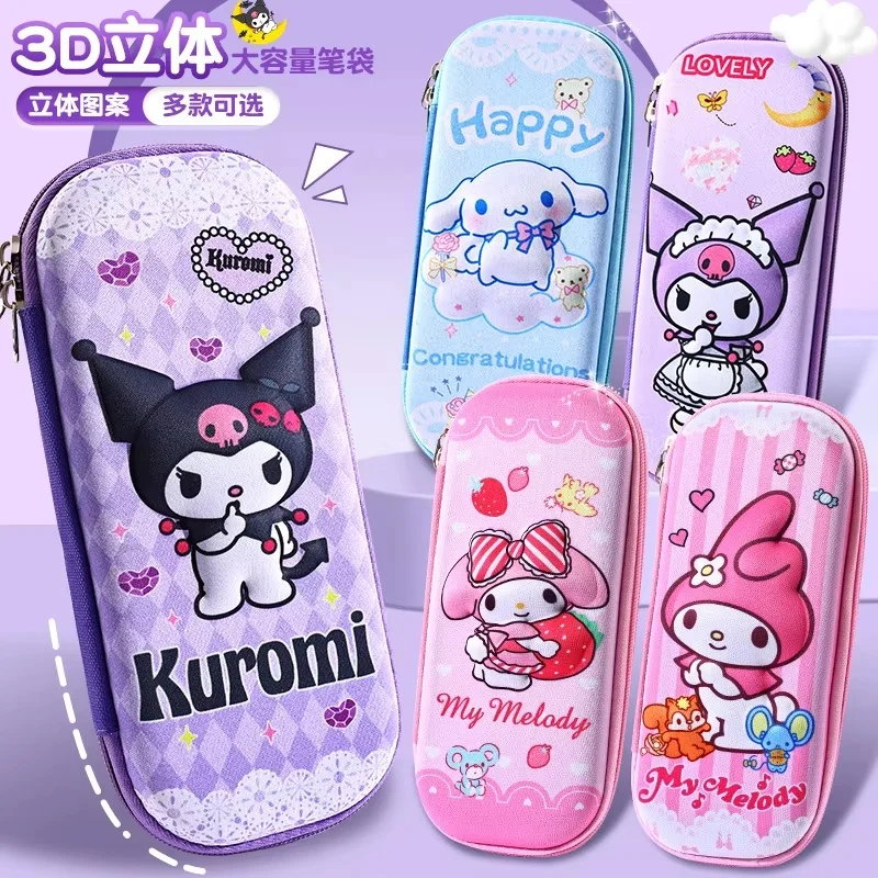 3d Kawaii пенал Melody большой емкости держатель для ручек девочек Cinnamoroll аниме милые