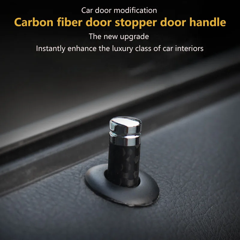 

4X Carbon Fiber Door Lock Stick Pin Cap for BMW E36 E46 E64 E81 E82 E84 E90 E92 E93 F10 F30 Car Interior Styling Accessories