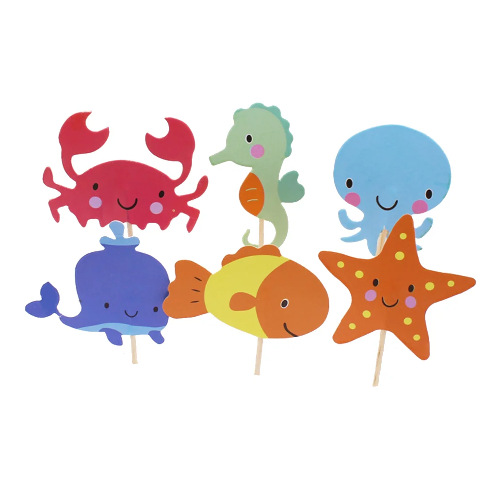 72 шт. украшения для кексов топпер на день рождения палочка принадлежности тортов