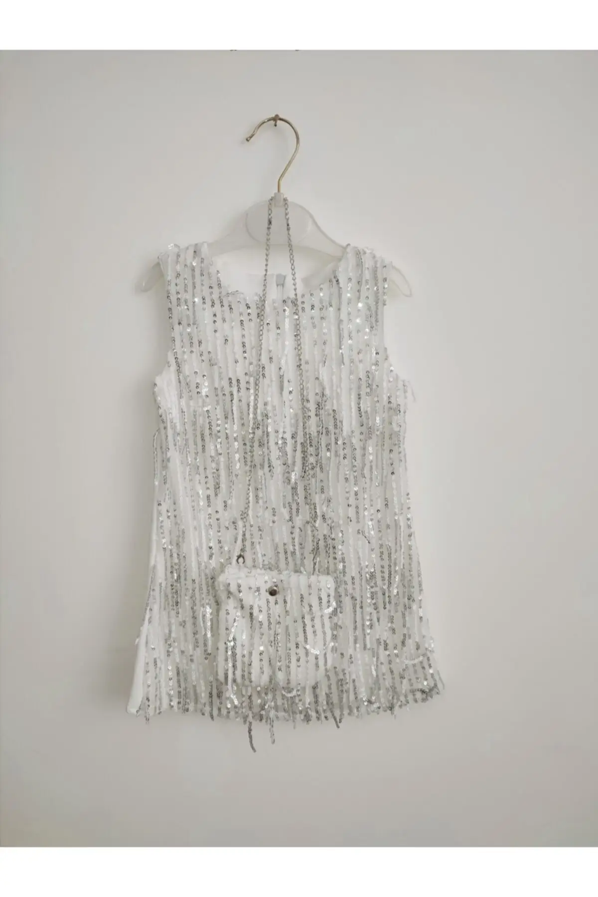 

Girl sequin dress and bag clothing