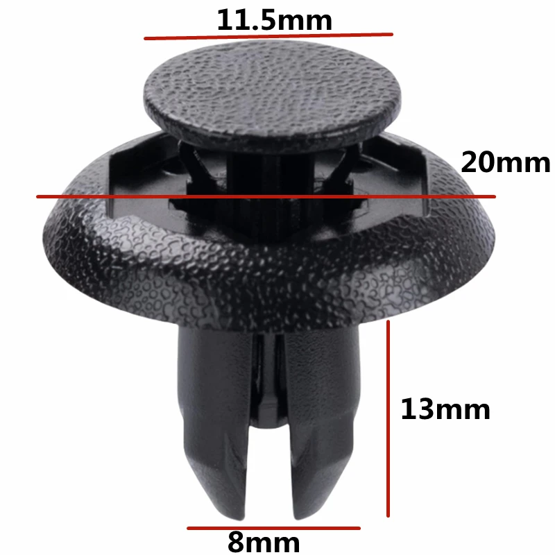 

20 шт. для отверстия 8 мм OE: B45A-56-146A B45A56146A 90118-WB048 подкрылок автомобиля брызговик крышка бампера зажим крепеж заклепка B124