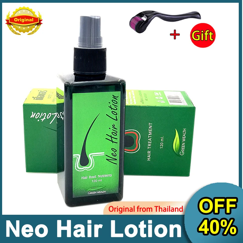 

Neo Hair Lotion 100% Original 120ml Made In Thailand Natural Essence Prevents Hair Loss Scalp Treatment Spray Hair Growth Oil