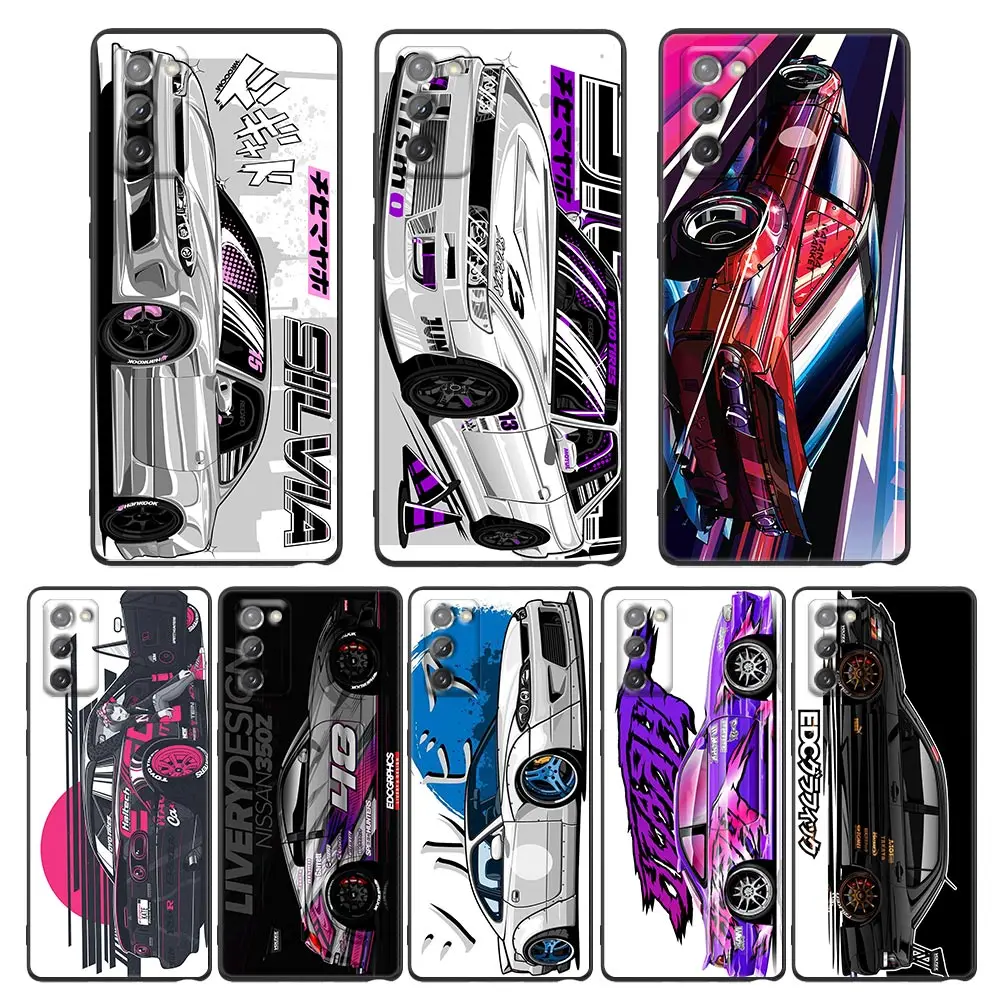 

DM Drift Tokyo Sports Car Case For Samsung Note 20 Ultra 5G 8 9 10 Galaxy M22 M30s M32 M52 M62 F62 Soft Cover Fundas