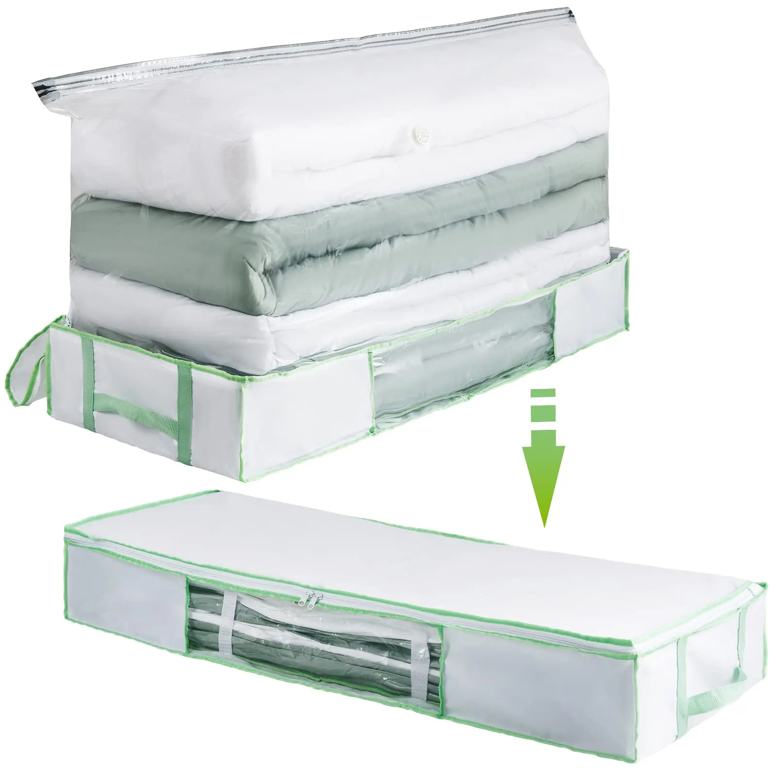 TAILI большая вместительная вакуумная коробка для хранения одежды с ручкой под