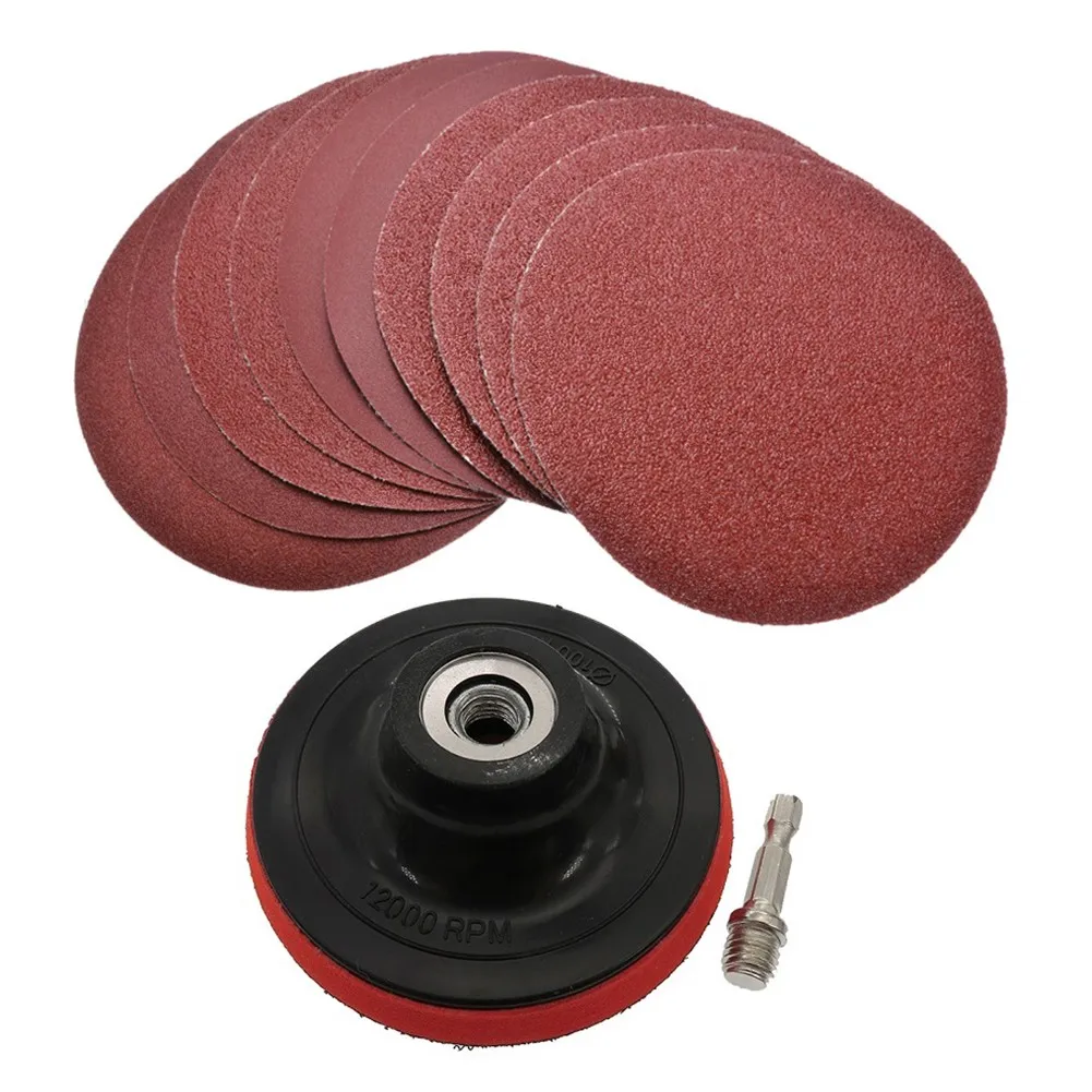 

10pcs 4inch Sanding Discs 100mm Backing Pad Diameter With M10 Adapter For All Sanding And Polishing High Quality