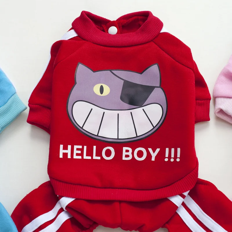 

Spring Autumn Dog and Cat Clothes Fashion Warm Four-legged Dog Sweater Chenery Chihuahua Small Dog Clothes Pet Jacket Dog Coat