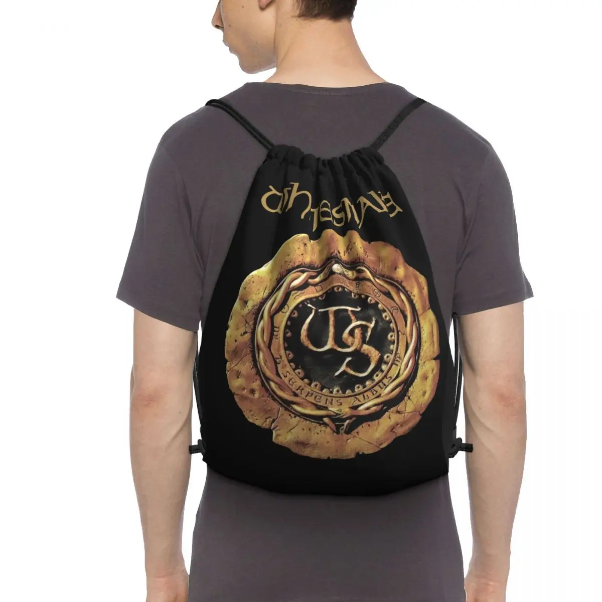Сумка на шнурке с логотипом Whitesnake 1987 сумка для спортзала книг пляжная хранения
