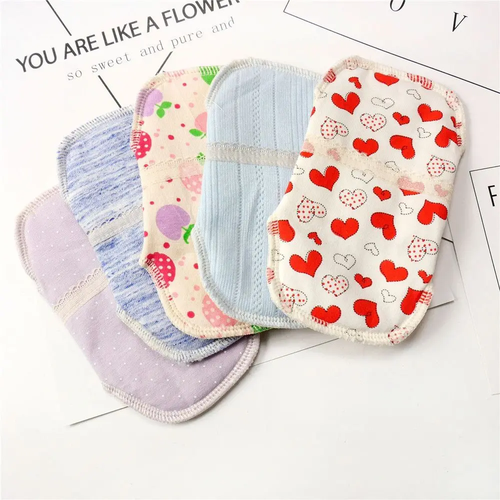 

2pcs Reusable Sanitary Menstrual Pad Reusable Soft Cotton Cloth Towel Pads Feminine Hygiene Panty Liner Diaper Panty Pads