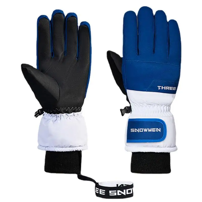 

Waterproof Ski Gloves Winter Waterproof Warm Touchscreen Snow Gloves Five-Finger Design Winter Snow Gloves For Men And Women