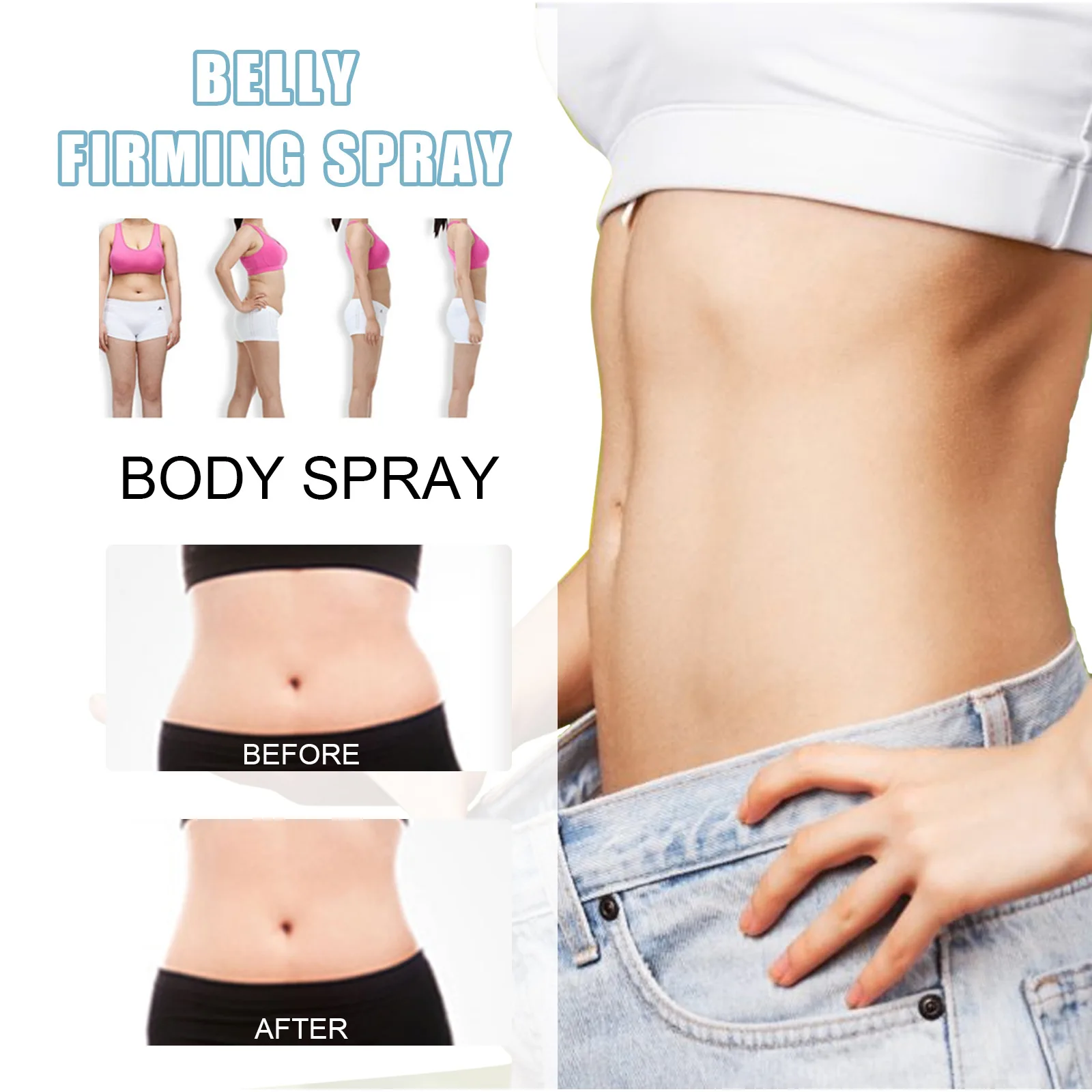 Спрей EELHOE для сжигания жира жидкость удаления целлюлита разрушения талии ног рук