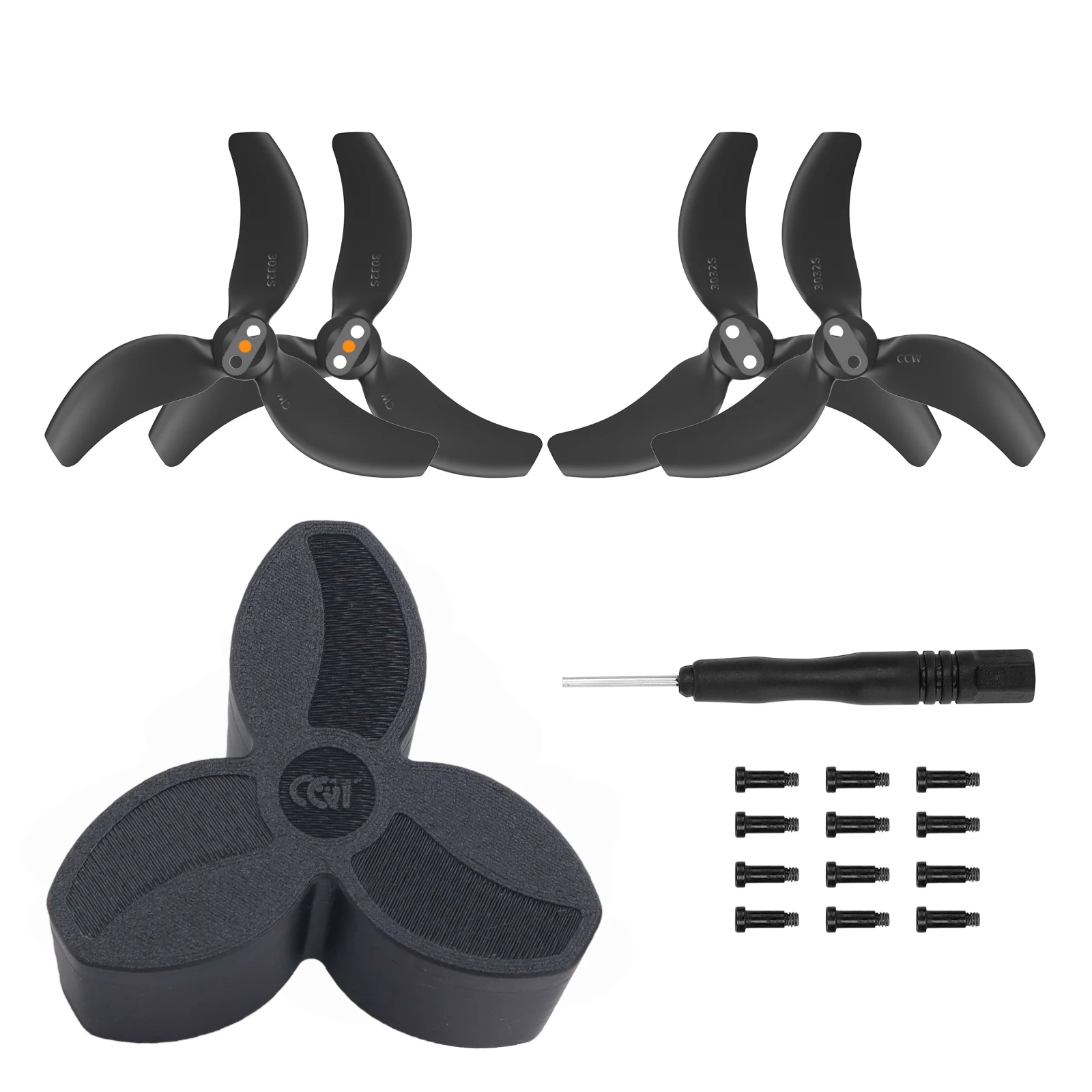 Black 3032S Propellers with Storage Case Black 3032S Propellers with Storage Case