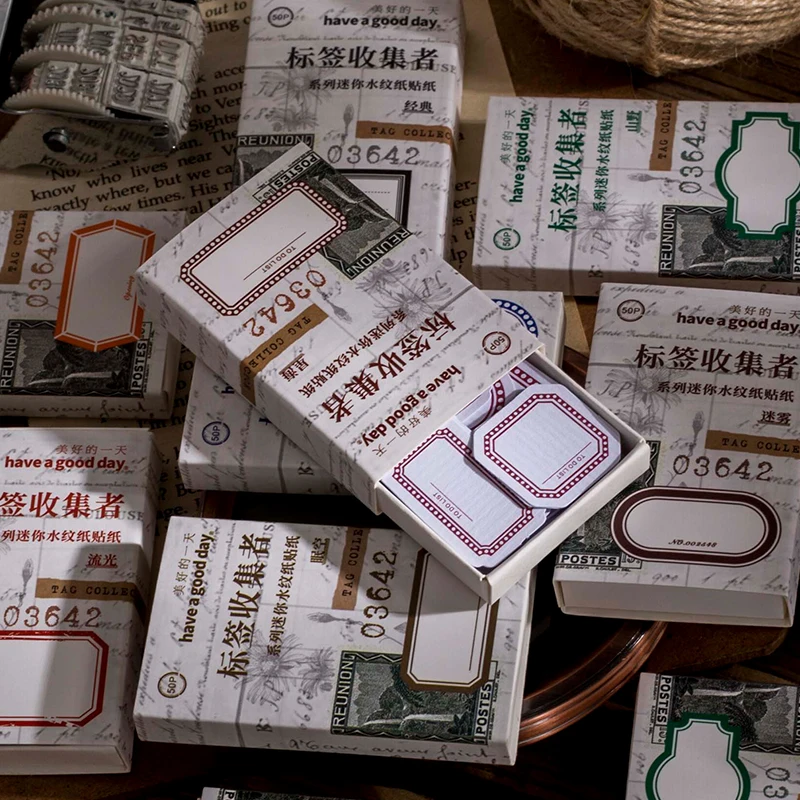 

Наклейки из крафт-бумаги с растениями, 30 коробок