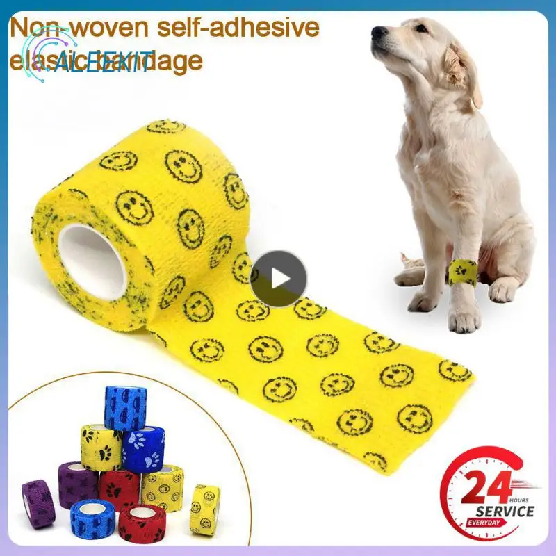 

1 шт. уличная мультяшная Нетканая самоклеящаяся эластичная повязка 5 см X 4,5 м камуфляжная Водонепроницаемая многофункциональная повязка для первого лица