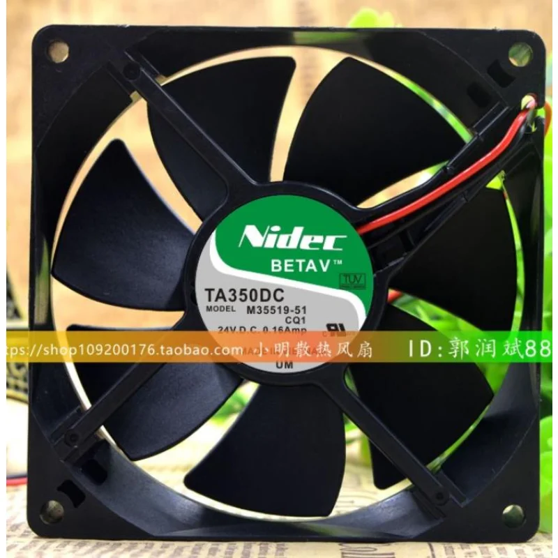 Новый Кулер Для ЦП, вентилятор для NIDEC TA350DC M35519-51 24V 0.16A, преобразователь частоты, охлаждающий вентилятор 9 см 9025 90*90*25 мм