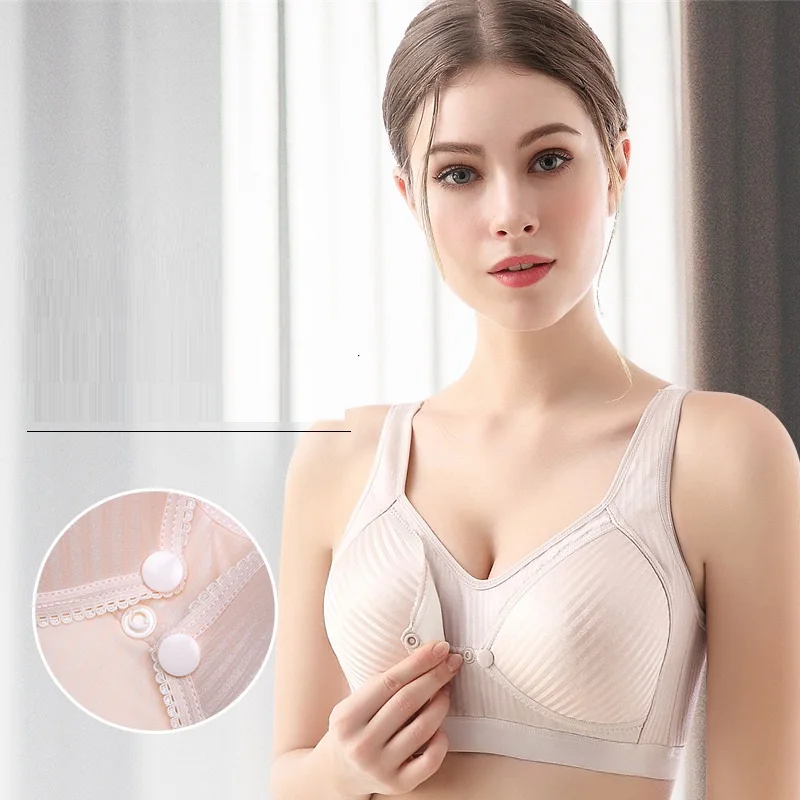 

Maternity Nursing Bra Pregnant Women Underwear Clothes Lactating Bra Cotton Breastfeeding Bra Soutien Gorge Allaitement