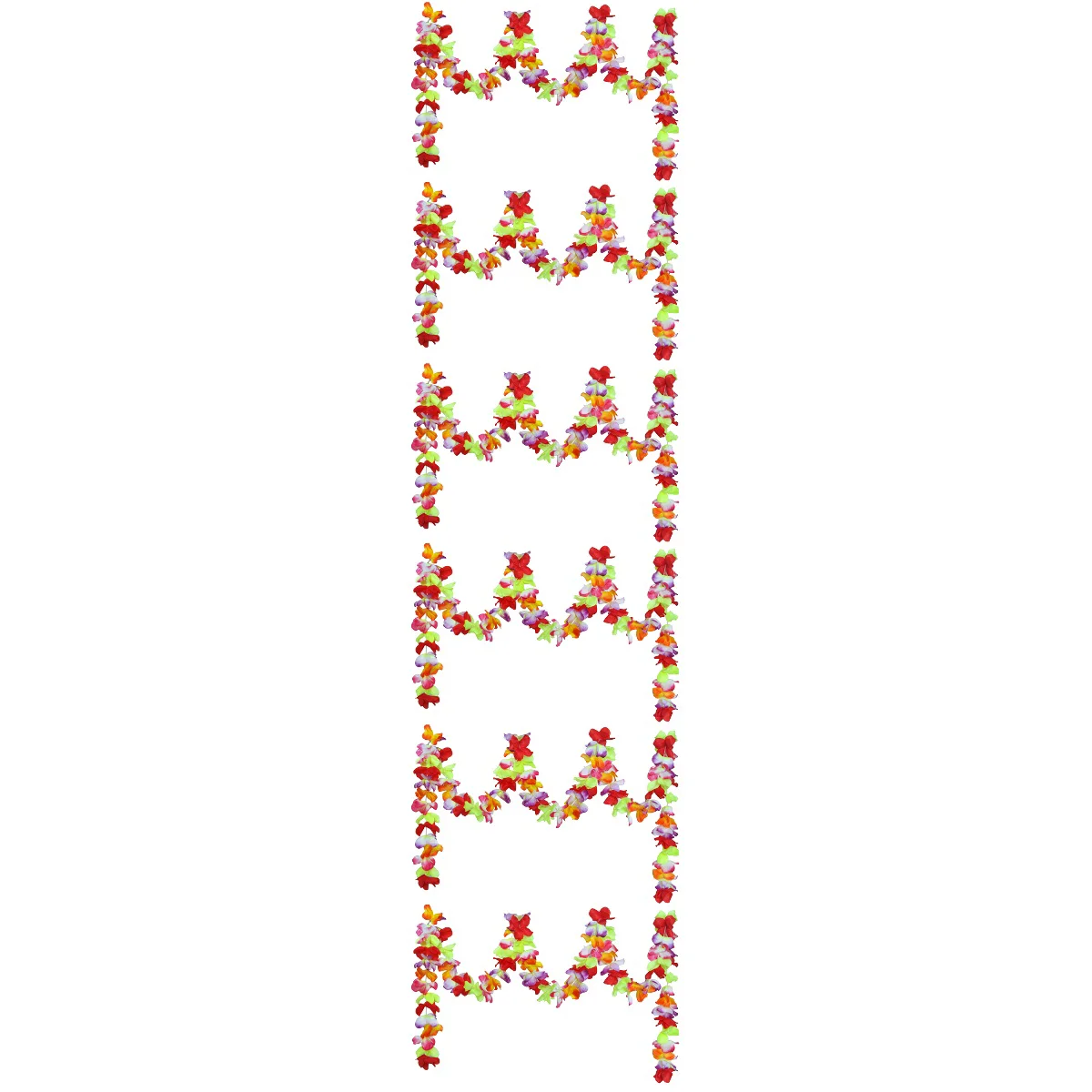 

6 Pcs Hawaii Party Flower Colorful Flower Paper Holiday party Wreaths Three-dimensional Flower Decorations )