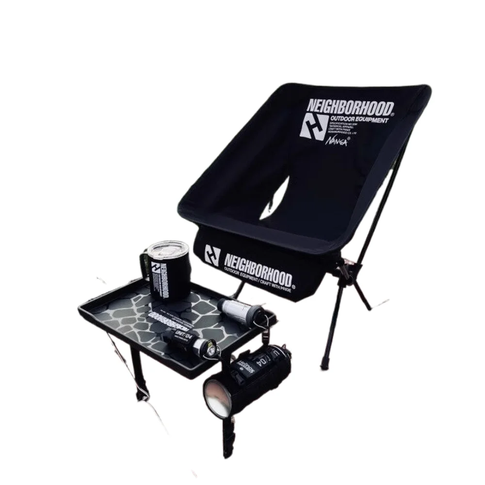 NBHD moon стул черный стиль для кемпинга дома и улицы рыбалки складной хранения