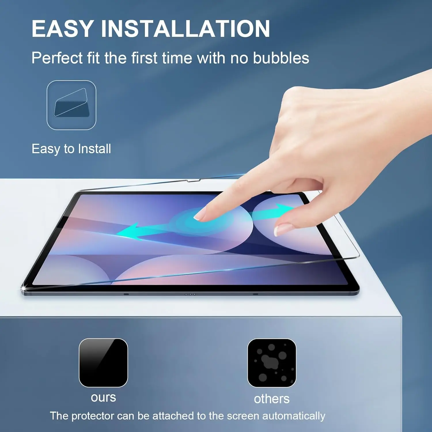 Фото Защитная пленка из закаленного стекла для Samsung Galaxy Tab S11 S10 S9 S8 S7 FE S6 Lite A11+ A9+ Plus A8 A7 8.7 12.4 11 дюймов, 2 шт. №5
