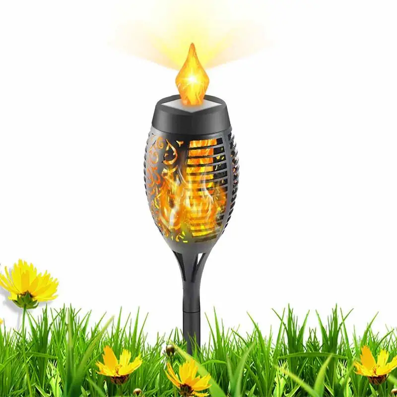 

Flickering Flame Solar Torch Lights 13 LED Garden Patio Flickering Dancing Flame Lamp Auto On/Off Waterproof Garden Patio