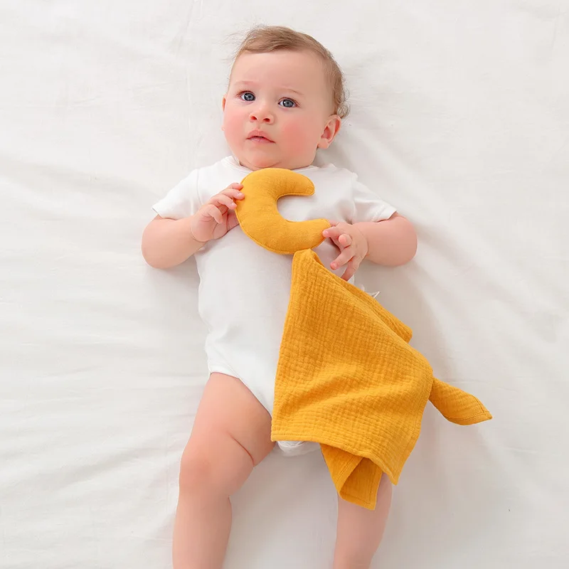 

Baby Soother Appease Towel Bib Soft Animal Cat Sleeping Doll Toys Teether Infants Soft Comfort Sleeping Nursing Cuddling Blanket
