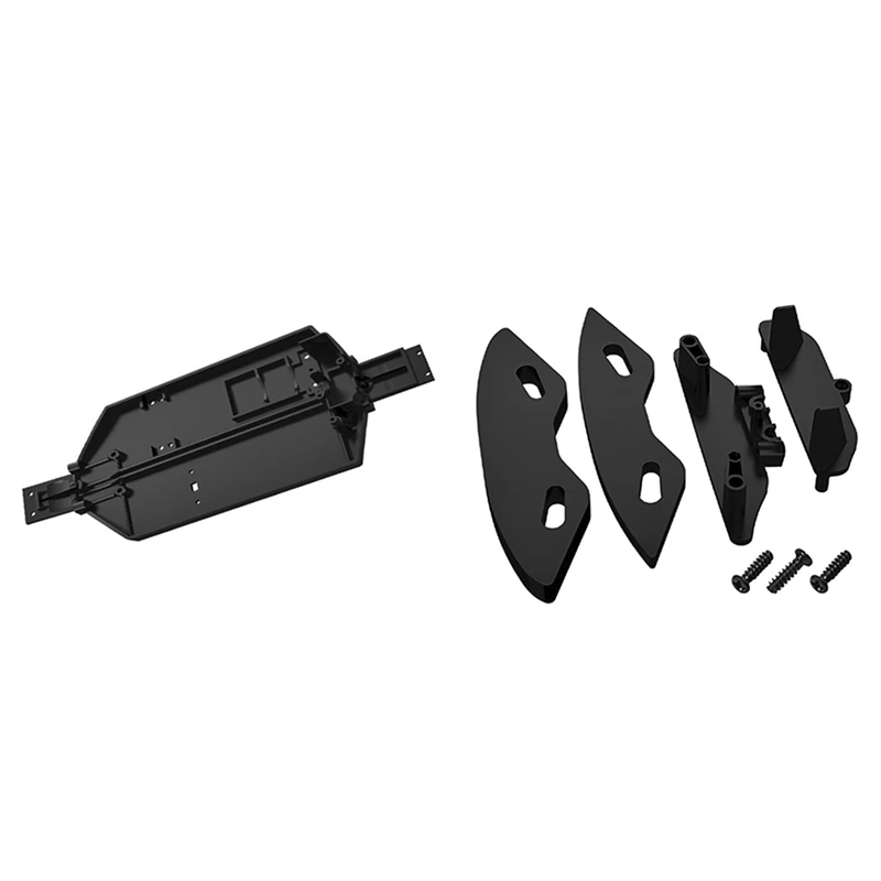 

2 Set RC Car Part: 1 Pcs Chassis Body Frame Board & 1 Set Front Bumper Assembly Anti-Collision Component