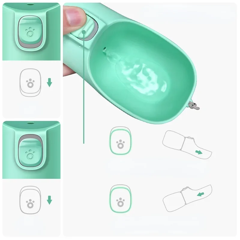 Портативный дозатор для бутылки с водой 300 мл
