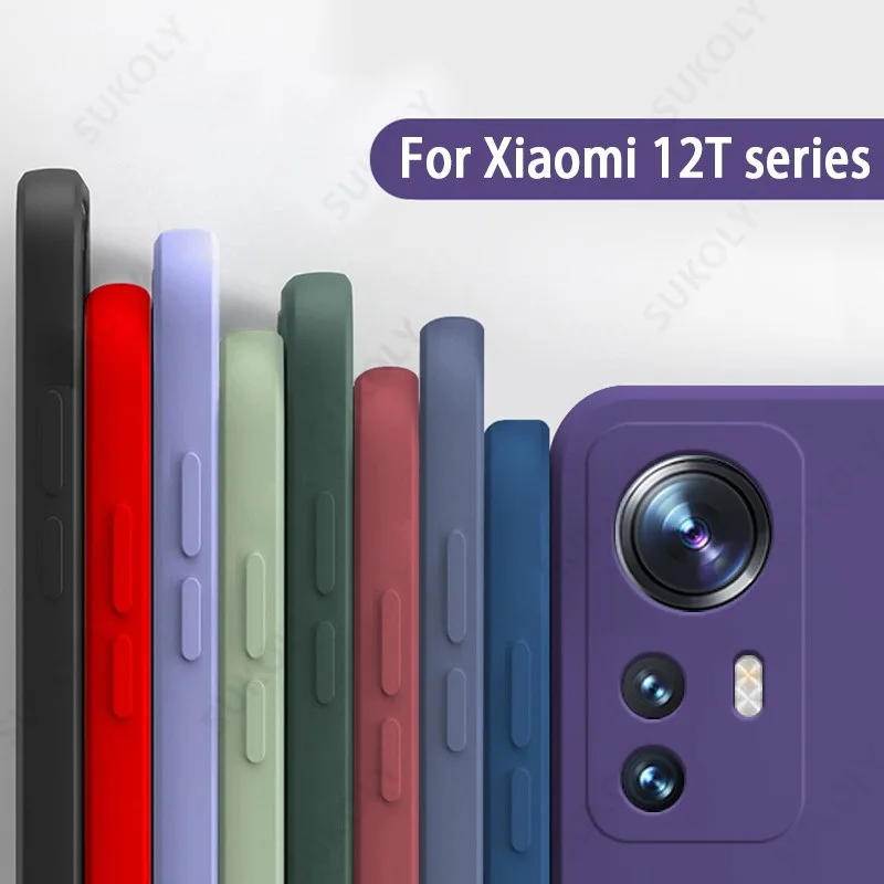 

Square Liquid Silicone Case For Xiaomi 12T 11T Pro 10T Mi 11 Lite Redmi Note 12 Note 11 Pro 10 9 Pro Poco X3 Pro F3 Phone Cover