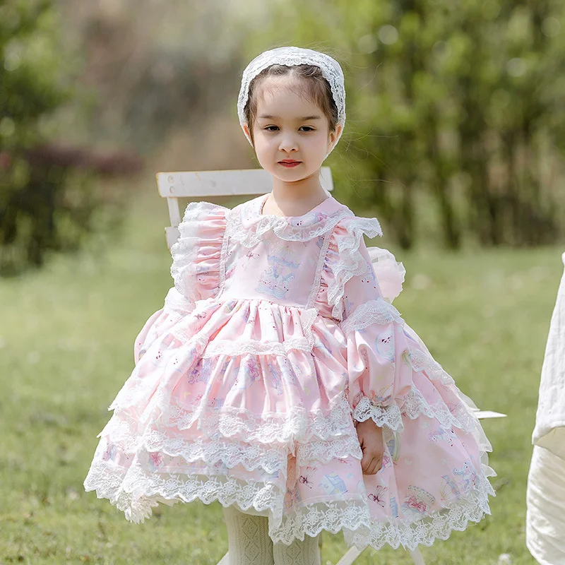 

Children's Clothing 2022 Autumn New Girls Cartoon Lovely Fluffy Skirt Children's Lolita Princess Skirt