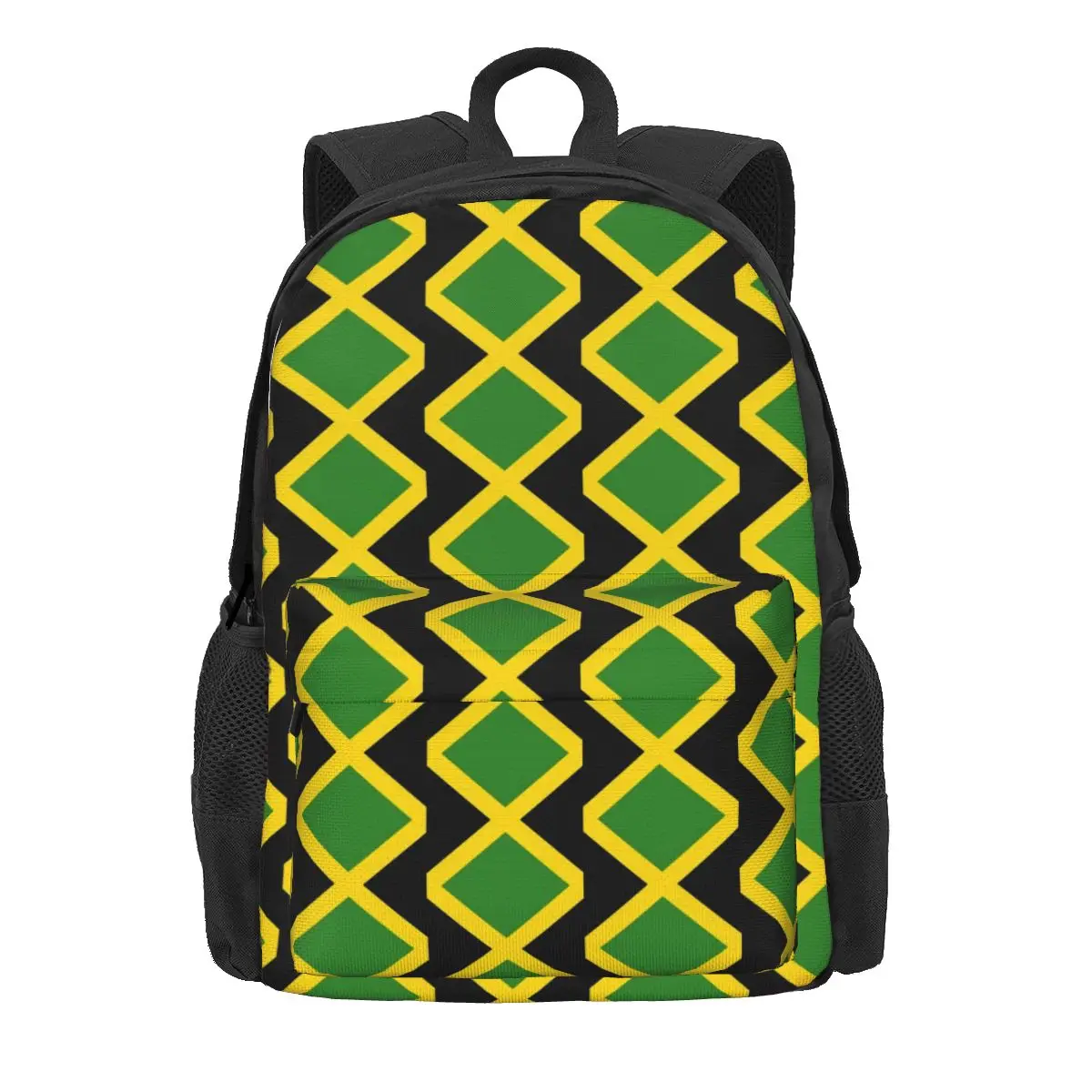 

Флаг Ямайки рюкзак для подростков на Ямайке с принтом, рюкзаки из полиэстера Kawaii, школьные сумки, рюкзак для треккинга