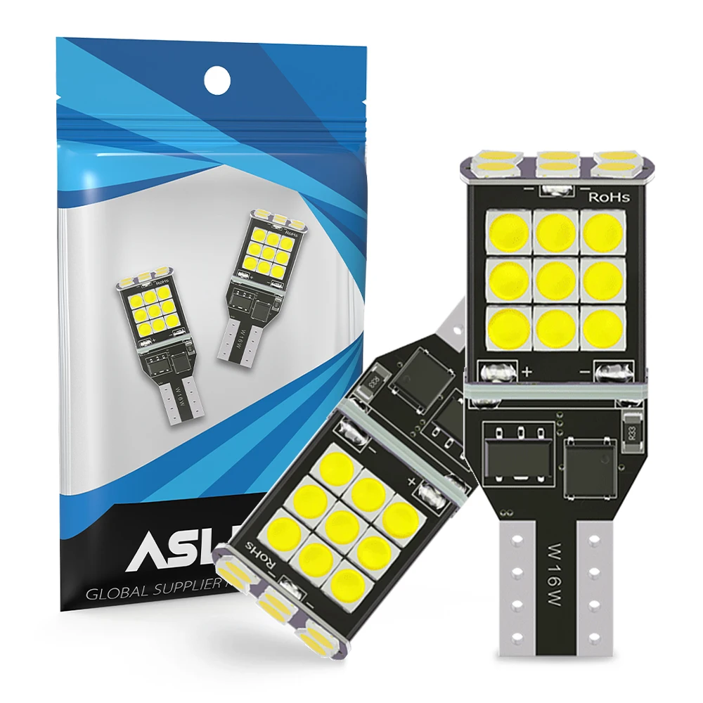 2 шт., суперъяркая задняя лампа T15, 921, 912, 12 В