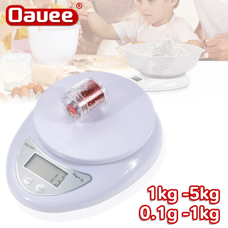 

5kg/1g Portable Digital Scale LED Electronic Scales Postal Food Balance Measuring Weight Kitchen LED Electronic Scales