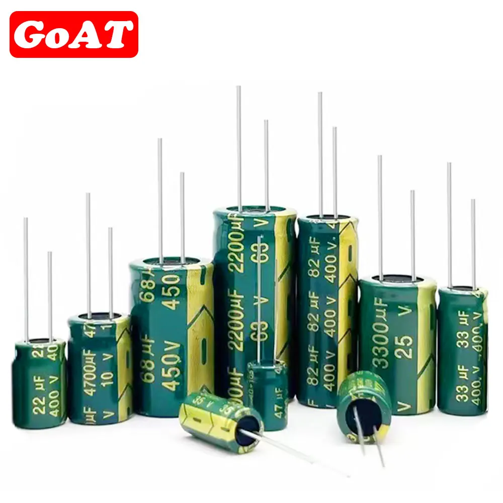 

10V 16V 25V 35V 50V 400V High Frequency Low ESR Aluminum Capacitor 100UF 220UF 330UF 470UF 680UF 1000UF 1500UF 2200UF 3300UF