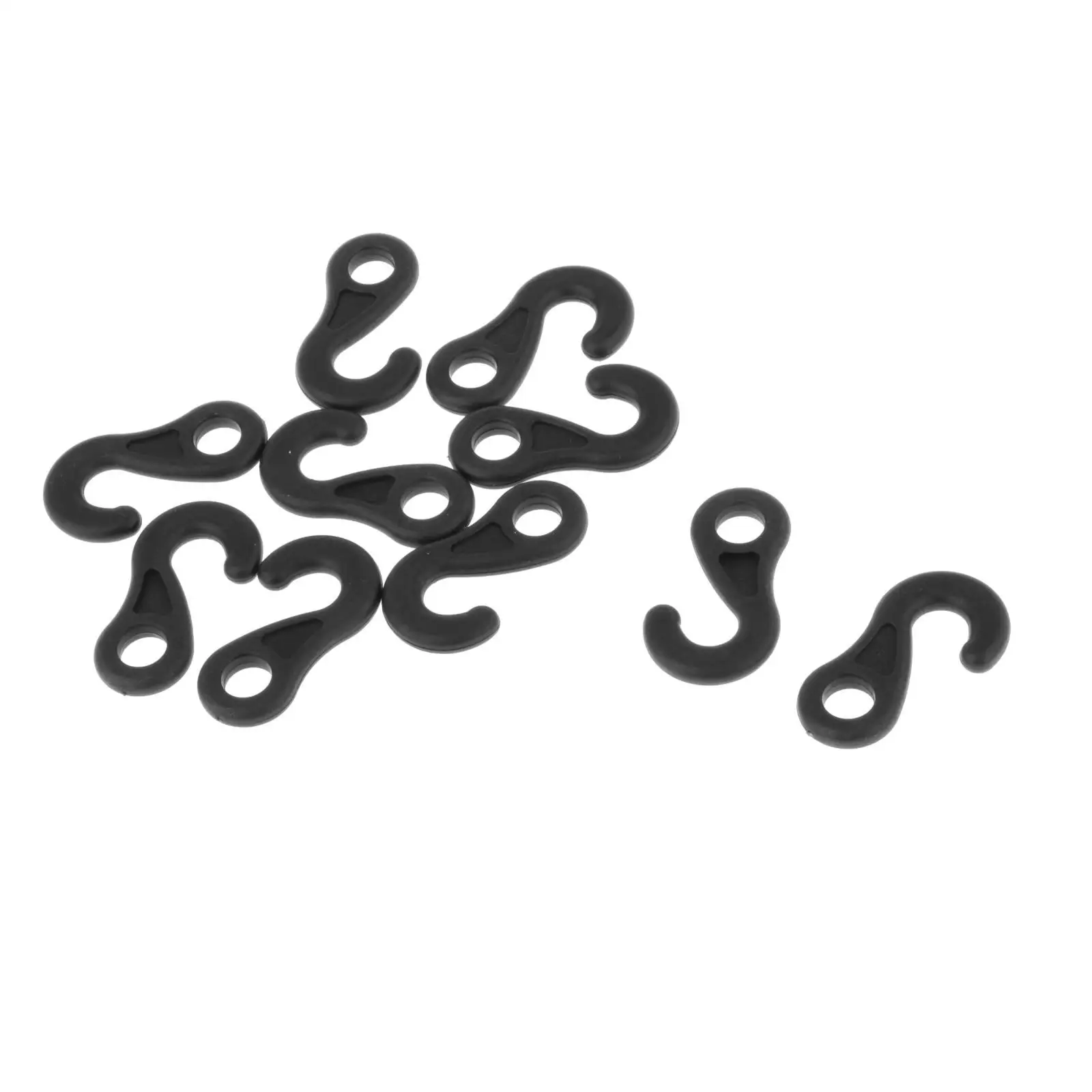 

10Pcs Bungee Cord Hooks Elastic Rope Hook for Outdoor Uses Kayak Canopy Tarp