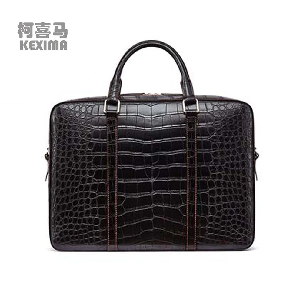 KEXIMA gete americas  alligator Men bags  handbag  men briefcase  business large capacity    Single shoulder bag crocodile bag