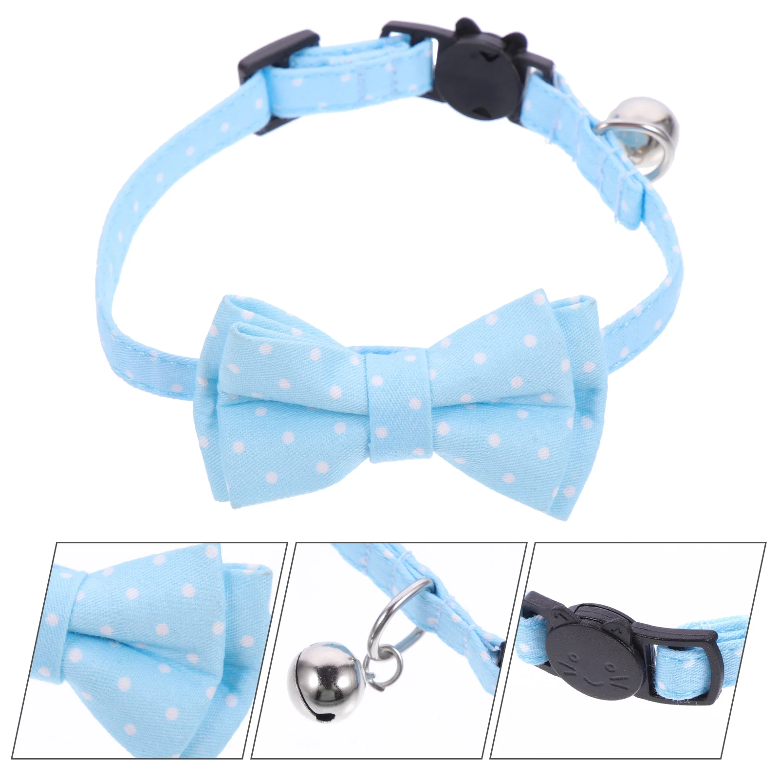 

Collar Cat Dog Collars Pets Bow Adjustable Puppy Dogs Neckties Bowties Breakaway Bell Tie Pet Neck Prop Photo Rabbit Girl