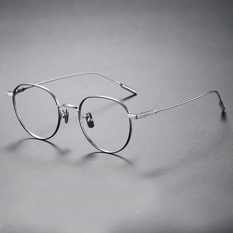 Очки с защитой от синего излучения из чистого титана овальные полноразмерные